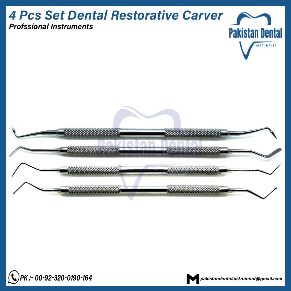 4 Pcs Set Dental Restorative Carver