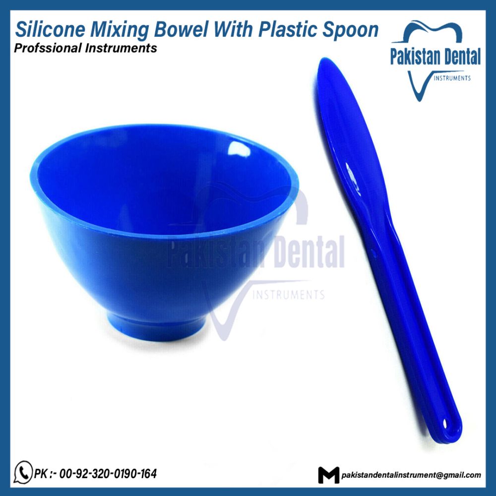 Silicone Mixing Bowel With Plastic Spoon