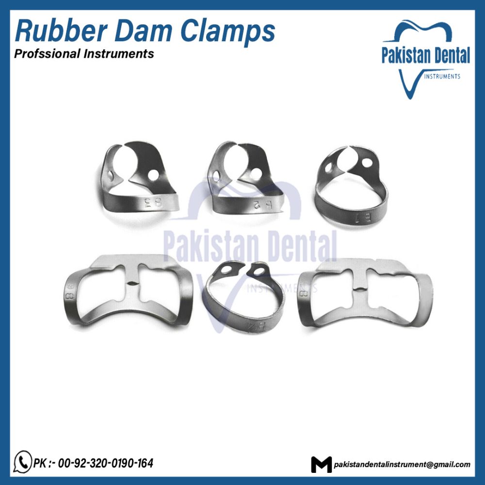 Rubber Dam Clamps Set of 6