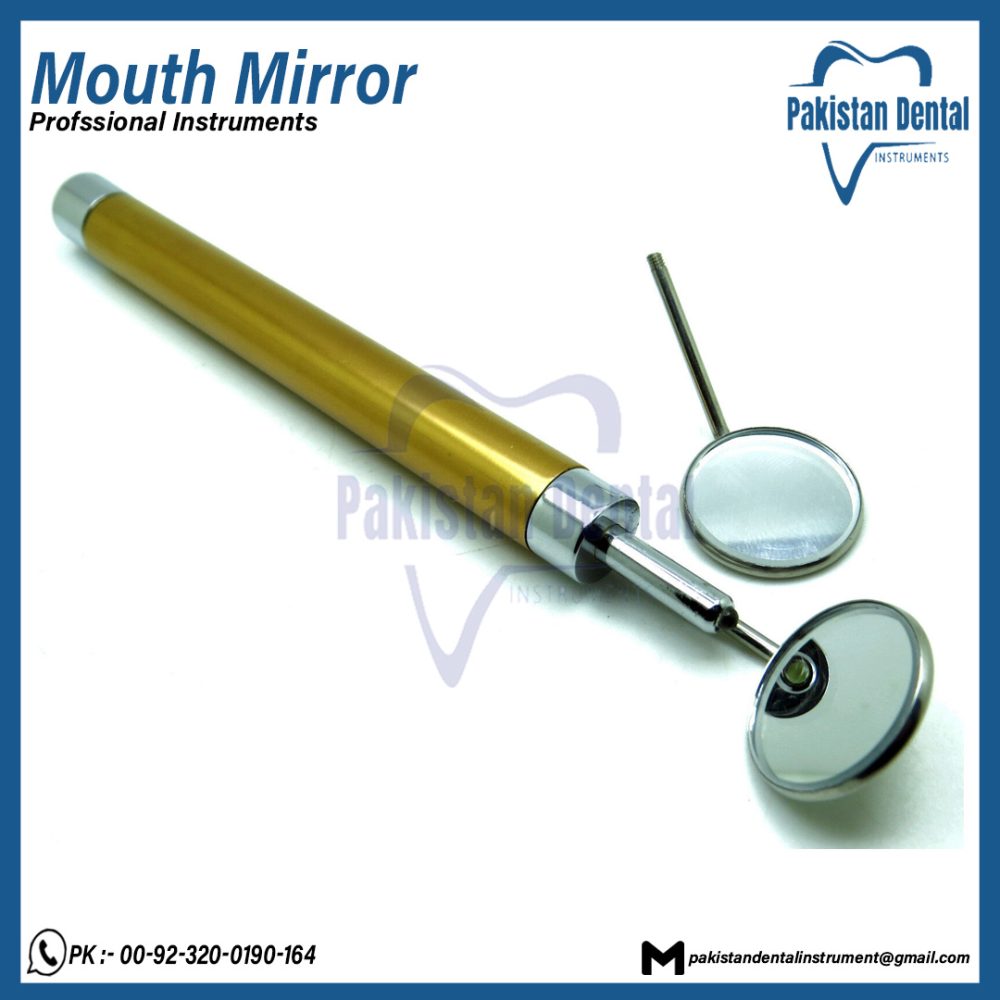 Gold Mouth Mirror With Light