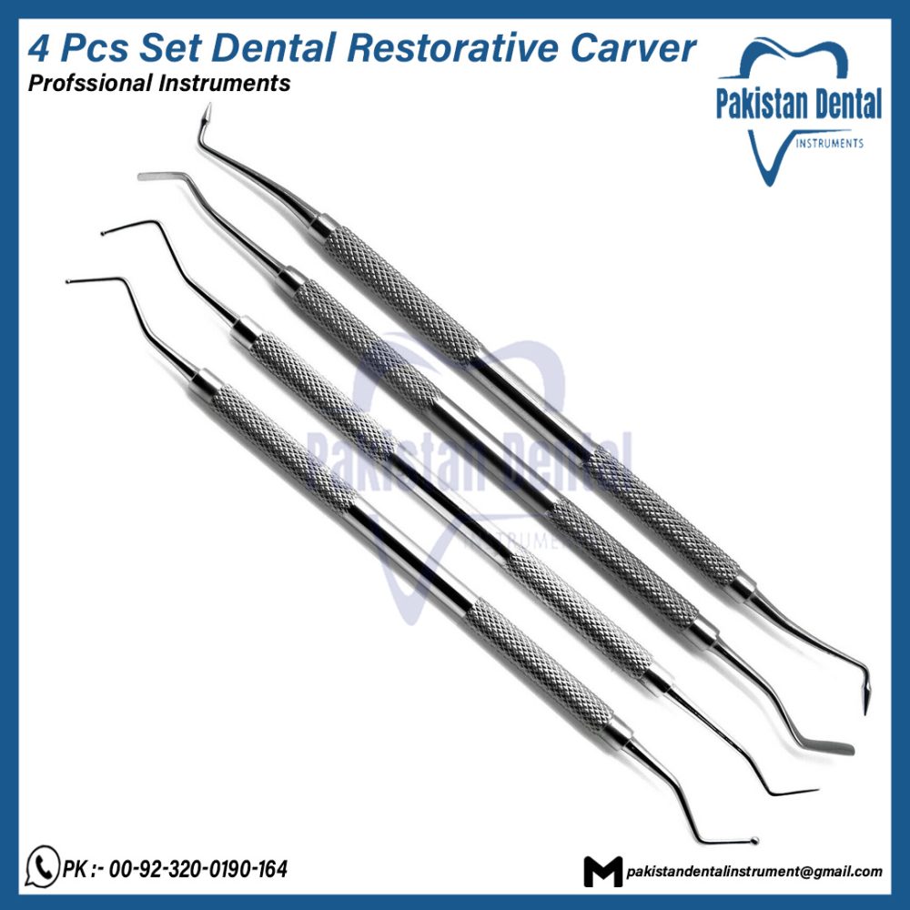 4 Pcs Set Dental Restorative Carver