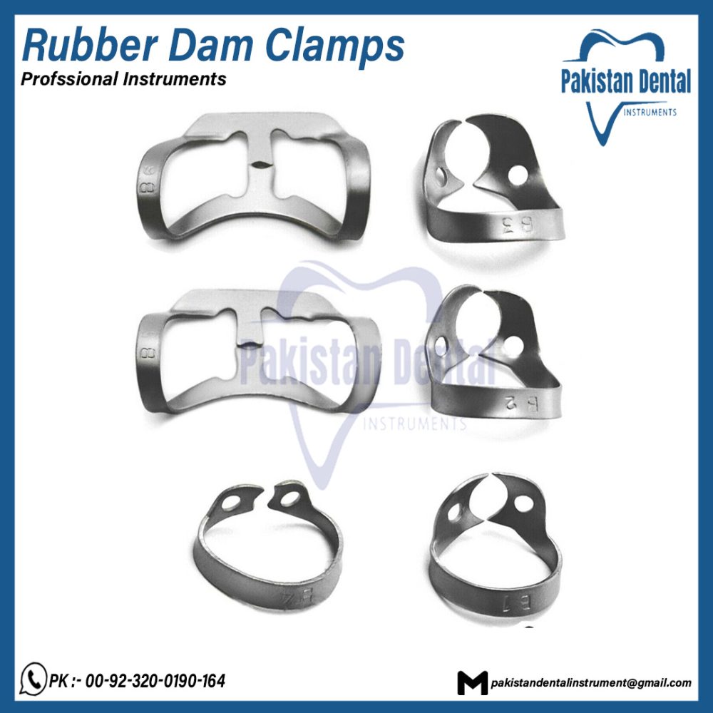 Rubber Dam Clamps Set of 6