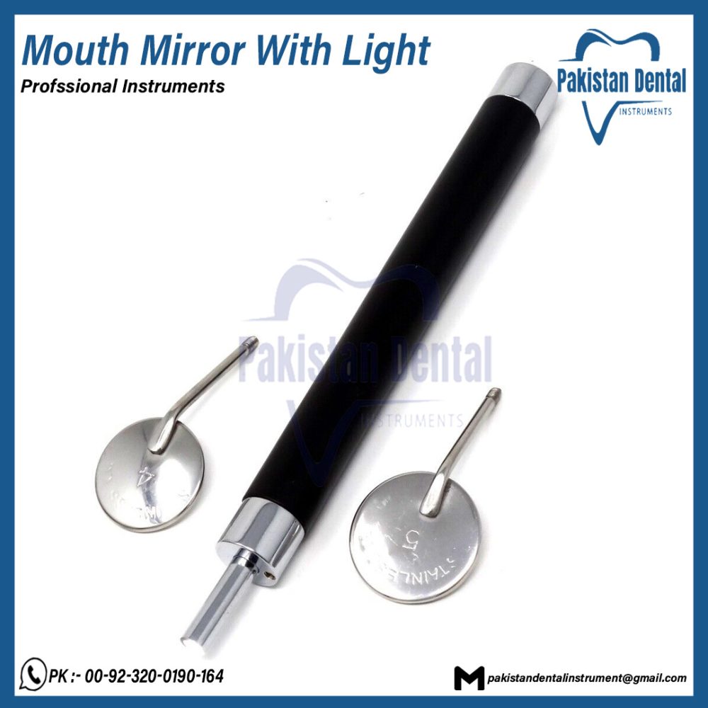 Black Mouth Mirror With Light