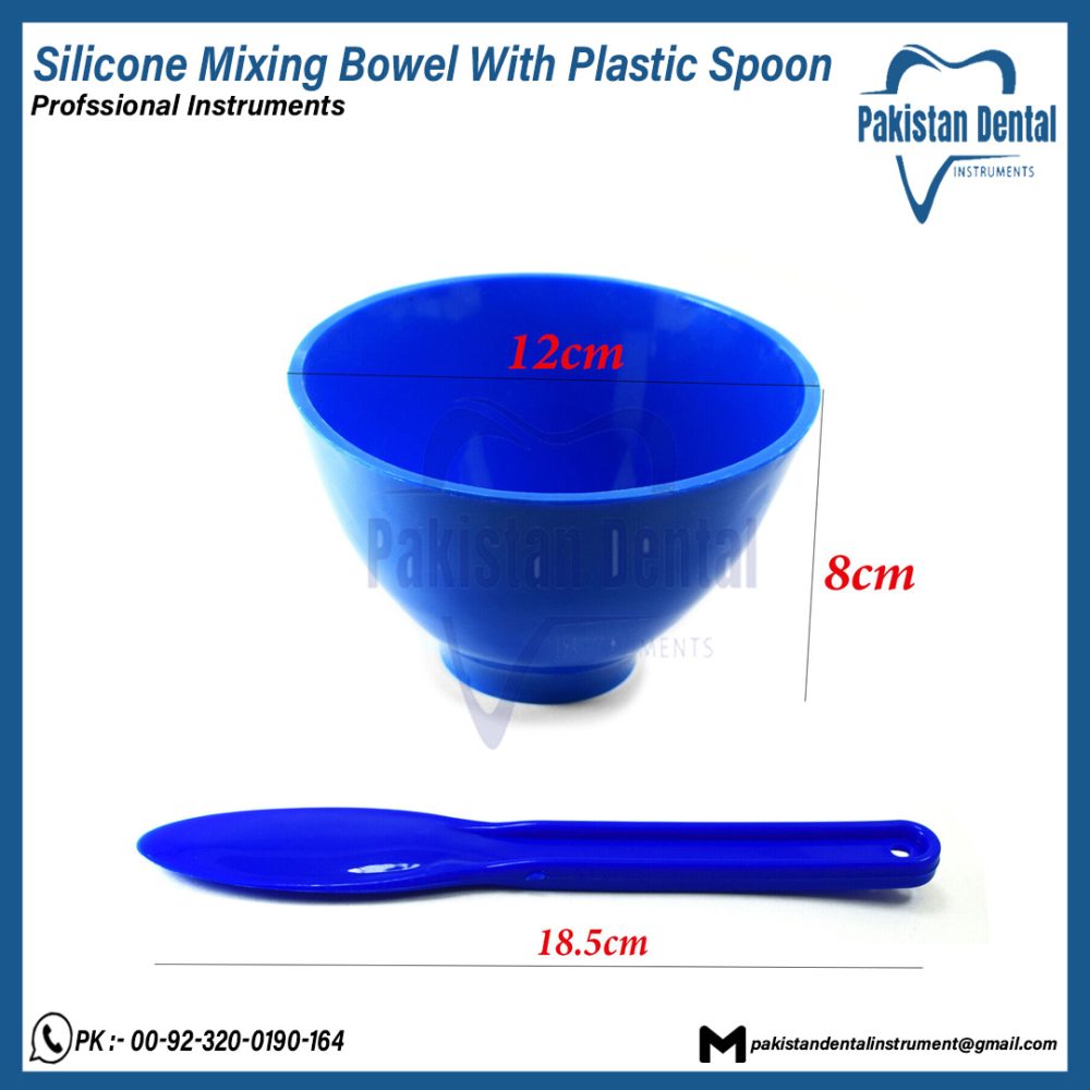 Silicone Mixing Bowel With Plastic Spoon