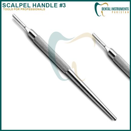 Scalpel Handle #3 (Round Pattern) | Dental Instruments Pakistan